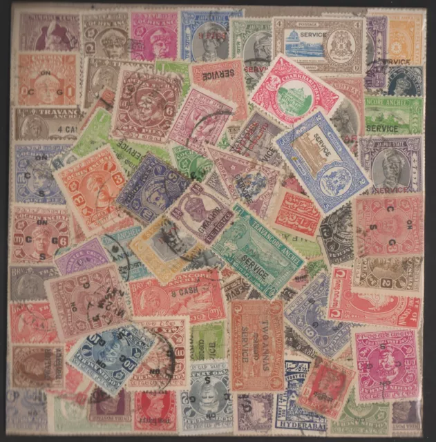 India Cochin Travancore Soruth Bhopal Indore Charkhari Gwalior etc Used Stamps