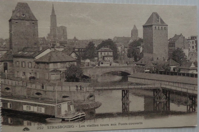 Strasbourg 67 CPA Les Vieilles Tours Aux Bridges Cutlery Good Condition