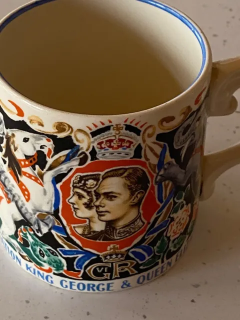 Rare King George VI & Queen Elizabeth Coronation 1937 Mug by Dame Laura Knight