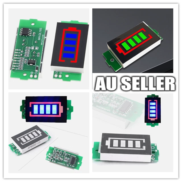 1-4S LITHIUM BATTERY Capacity Indicator Module Li-ion Battery Tester ...