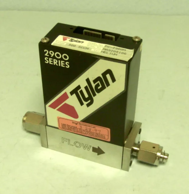 Tylan FC 2900M 300 SCCM Helium Serial # MA9208106 Clean