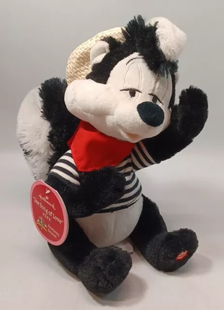 Hallmark Pepe Le Pew Looney Tunes Talking Valentines Day Plush Zee Song Of Love