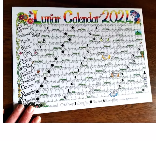 WICCA WALL CALENDAR 2024 (Art Calendar) by , NEW Book, FREE & FAST