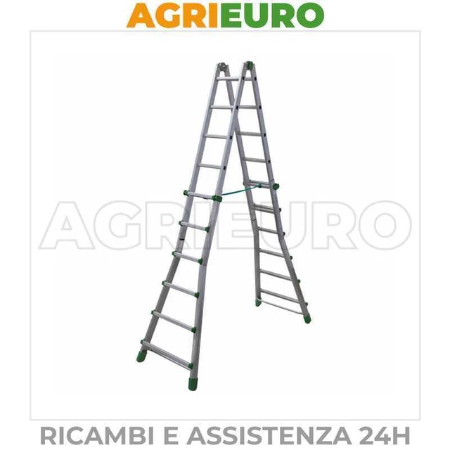 Scala in alluminio telescopica FACAL Eurobriko 16 - m 5,70 - 12 + 12 telescopica