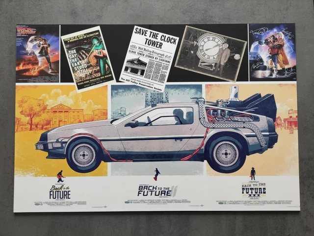 Poster Affiche cadre - RETOUR VERS LE FUTUR - Qualité PREMIUM UHD ALUMINIUM
