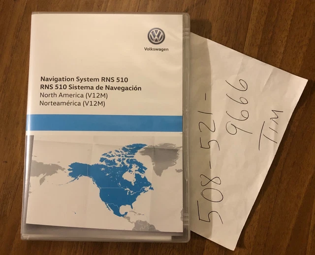 2018 VW 12M Navigation DVD Map Update RNS510 RNS510 Upgrade Navteq