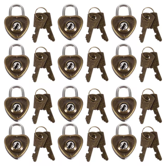 Heart Shaped Padlock Vintage Padlock Computer Bags Padlock Padlock Journal 2