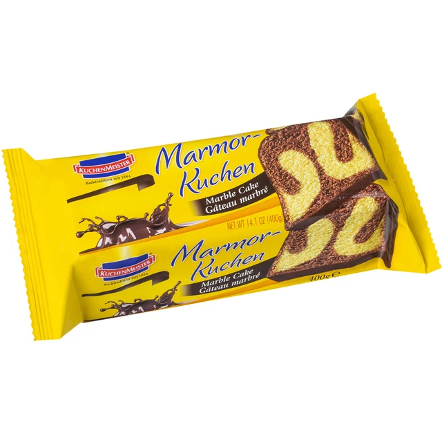 KUCHENMEISTER MARMOR KUCHEN saftiger Rührkuchen mit Glasur 400g EUR 2 ...