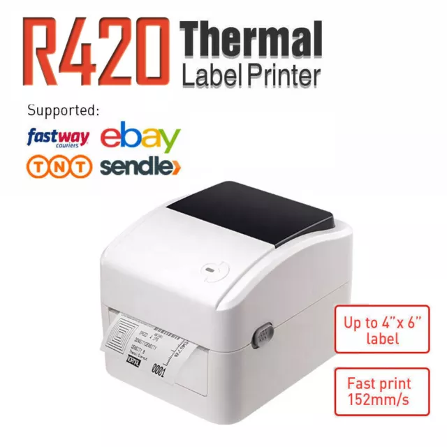 USB Label Printer Thermal Shipping Address Barcode 4*6 150mm*100mm AU Stock NEW