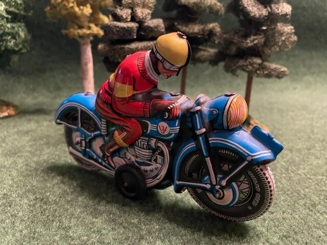 Blechspielzeug Motorrad  im Stil der 1950er Jahre