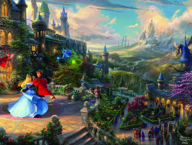 Thomas Kinkade Disney Collection Sleeping Beauty Beauty Puzzle 750 Peace