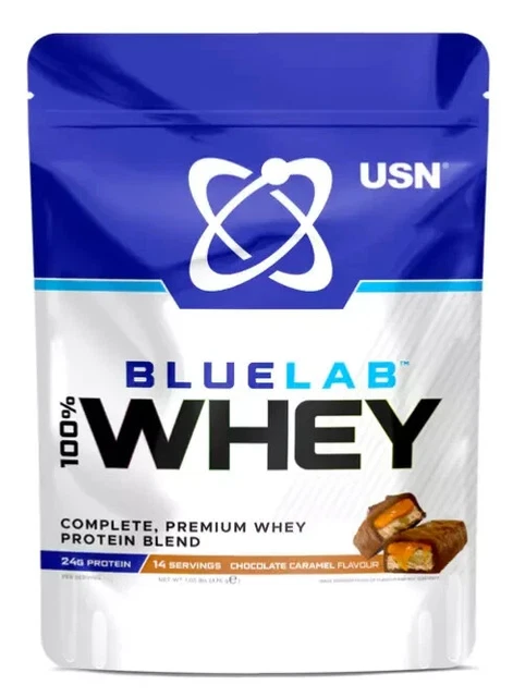 USN Blue Lab Whey Protein 908g Chocolate - KKC Kart Components