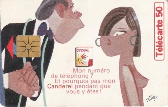 TELECARTE F704A  CANDEREL en 50U - GEM1B - TBE