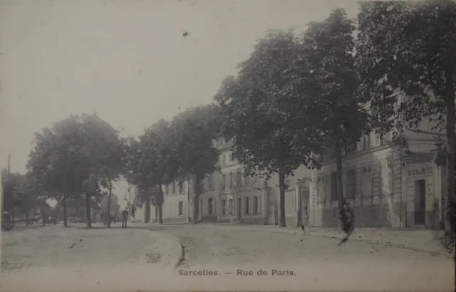 CPA - SARCELLES - Rue de Paris - US surtax - animated - 1905