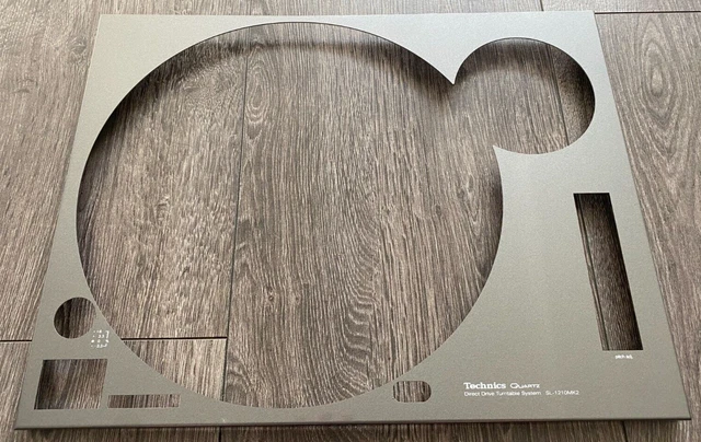 Technics SL-1210 MK2 Gloss Grey Faceplate Cover With 1210 Screen Printing