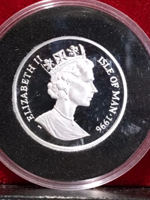 1996 Isle Of Man BU  Platinum 1/5 Crown - Legend of King Arthur "Camelot Castle"
