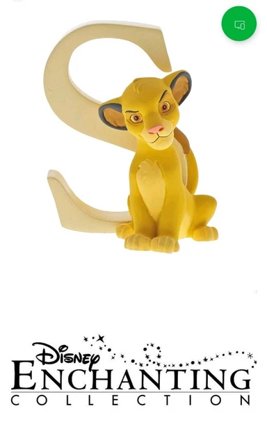 DISNEY ENCHANTING COLLECTION Alphabet Letter (S) Simba Figurine £16.52 ...