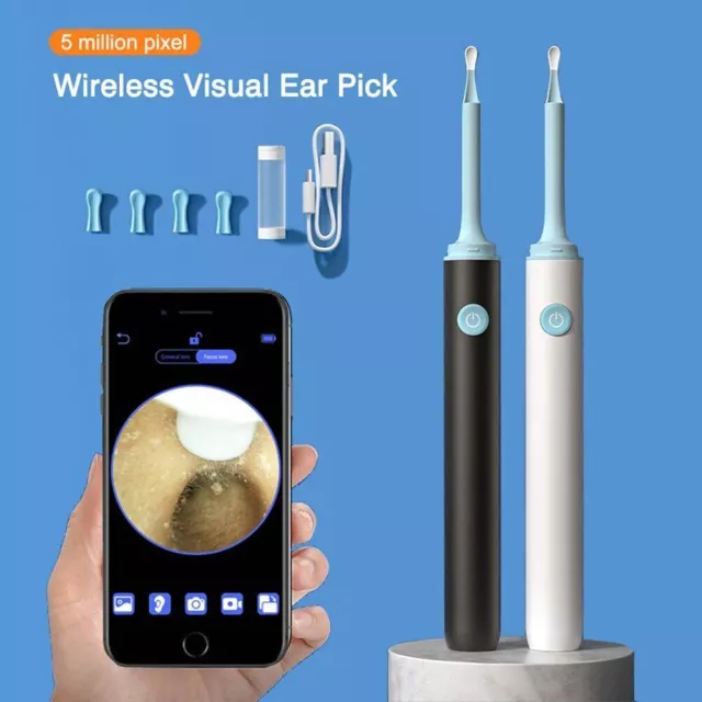 3.9mm Wireless WiFi Ear Pick Otoscope Camera Borescope Luminous Ear Wax Cleaning