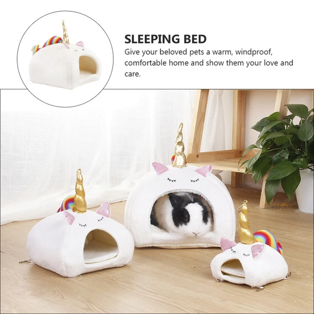 1pc Warme Kleine Pet Hütte Bett Hamster Winter Bett 3