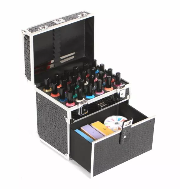 Urbanity nail polish varnish bottle beauty cosmetic makeup vanity case box black