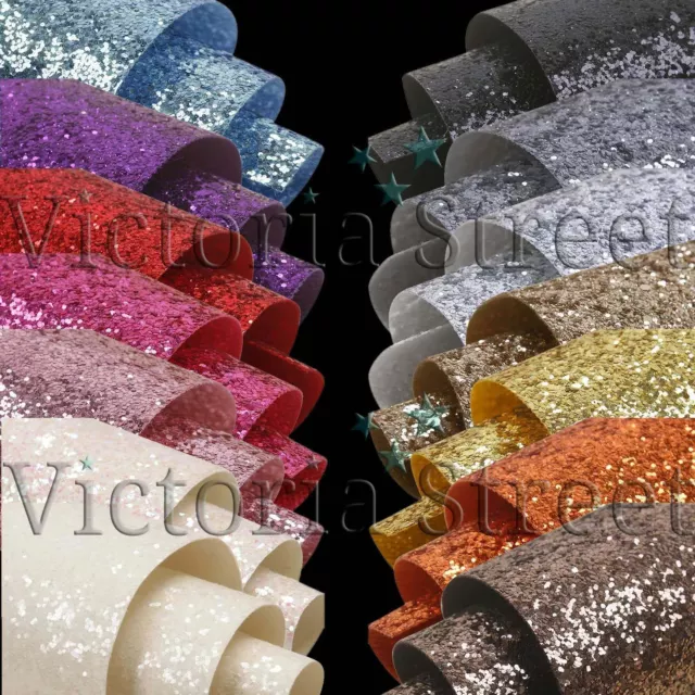 Chunky Glitter Fabric Wallpaper - Heavy Duty GlitterWall Glitterbugs Crystal