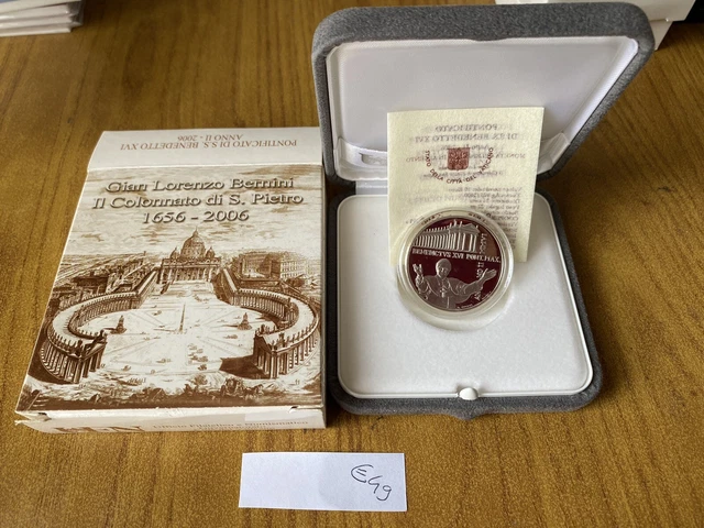 Pack Coin Vatican Benedict XVI 10 Bernini Silver Proof An