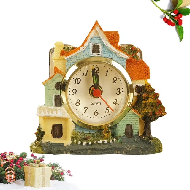 Reloj despertador en forma de castillo dibujos animados castillo estilo europeo