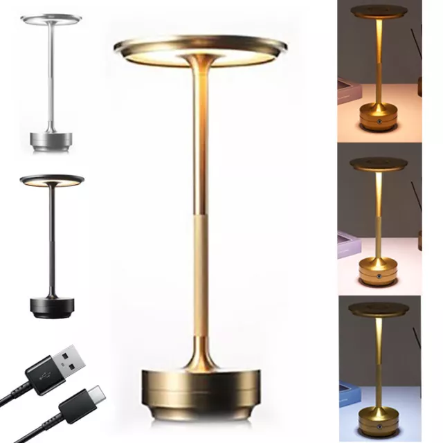 Lampada led da tavolo ricaricabile touch 3000k 4000k 6500k bar ristoranti hotel
