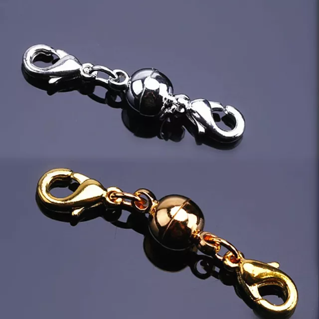 5X  Karabiner Magnet Verschluss Schließe Metall Schmuck Für Necklace Jewelry DIY