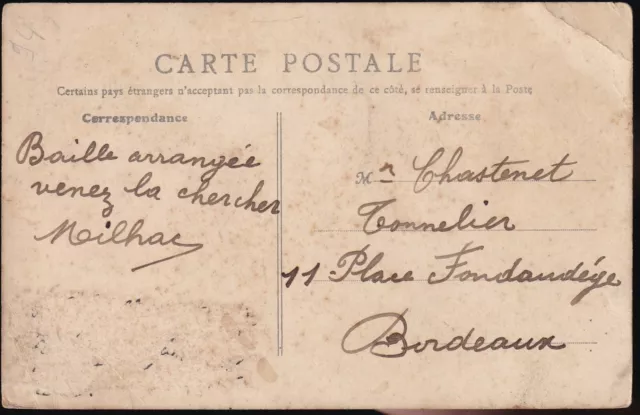 CHAMPIGNY sur MARNE 94 Café MORELE Restaurant BOSQUET rue Mignon CPA animated 1913 2