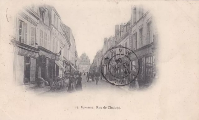 CPA 51 EPERNAY Rue de Chalons