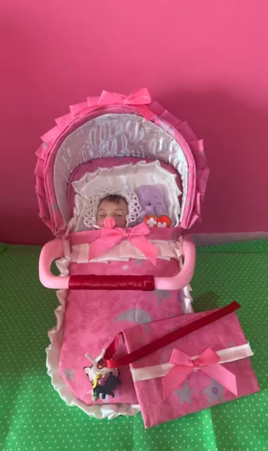 ooak Reborn Mini Baby Carrier/ Car seat