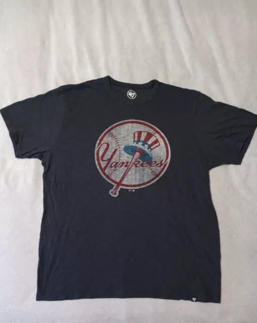 New York Yankees 47 Brand Retro Logo T Shirt Mens Size XL