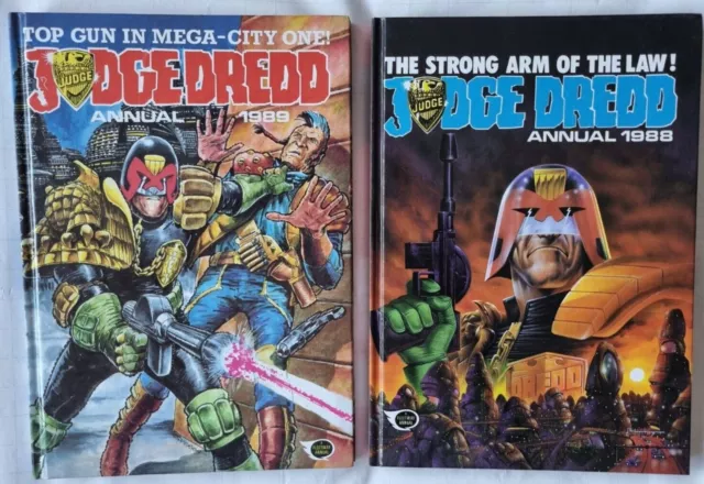 Judge Dread - Original UK 1988 & 1989 Hardback Annual