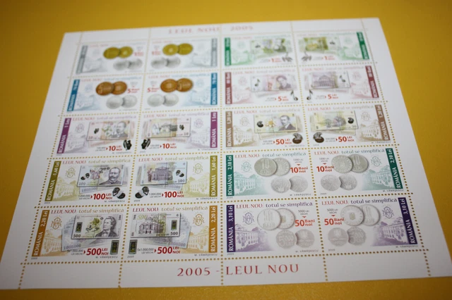 Romania 2005  ZD Bogen 5947-66 Neuer Leu ** postfrisch