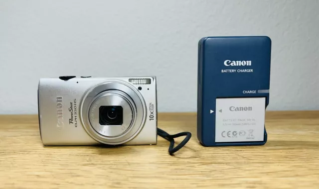 Canon PowerShot ELPH 330 HS 12.1MP 10x Zoom Silver Digital Camera “Parts Only”