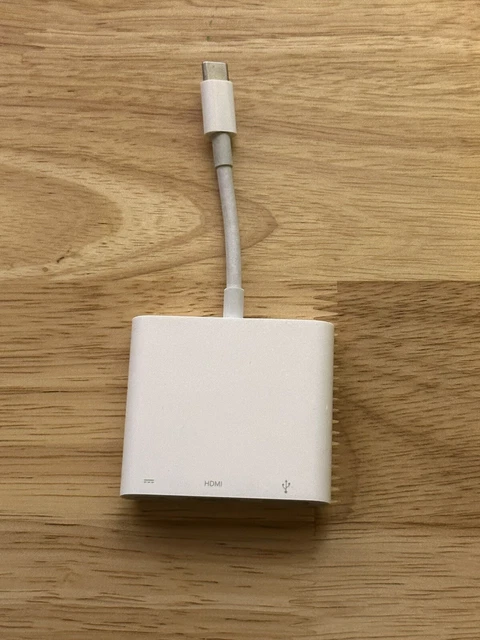 Apple - USB Type-C Digital AV Multiport Adapter - White (MUF82AM/A) (A2119)