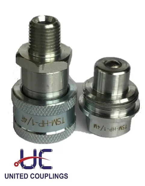 1/4 High Pressure Hydraulic Coupler / Coupling | NPT | 10k PSI | Enerpac Style