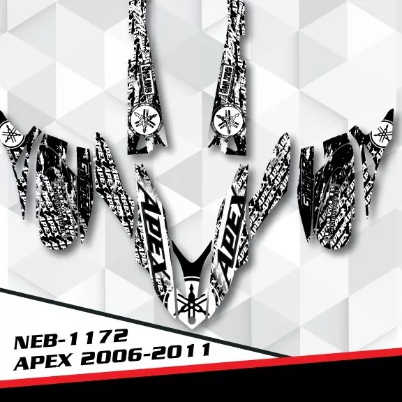 For 2006 2007 2008 2009 2010 2011 Yamaha Apex Graphics Kit Deco Wrap Neb-1172