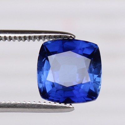 Naturale Ceylon Blu Fiordaliso Zaffiro 3.30 KT Ottagono Sfuso Certificato Gemma 