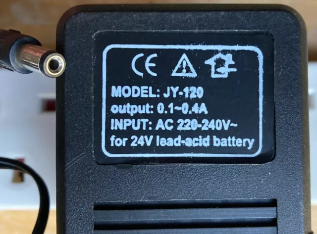 24 V 0,4 A 400mA JY-120 AC Adapter Netzteil Blei-Säure Akku Ladegerät