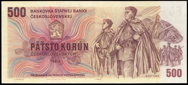 Czechoslovakia 500 Korun 1973 UNC P-93 Banknote