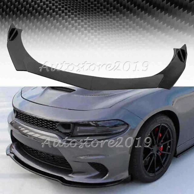 FOR DODGE CHARGER Front Bumper Lip Kit Splitter Spoiler Body Kit Carbon