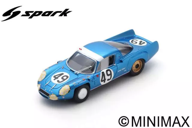 Miniature voiture auto 1 : 43 spark Model Alpine A210 Lm 1967 De Cortan