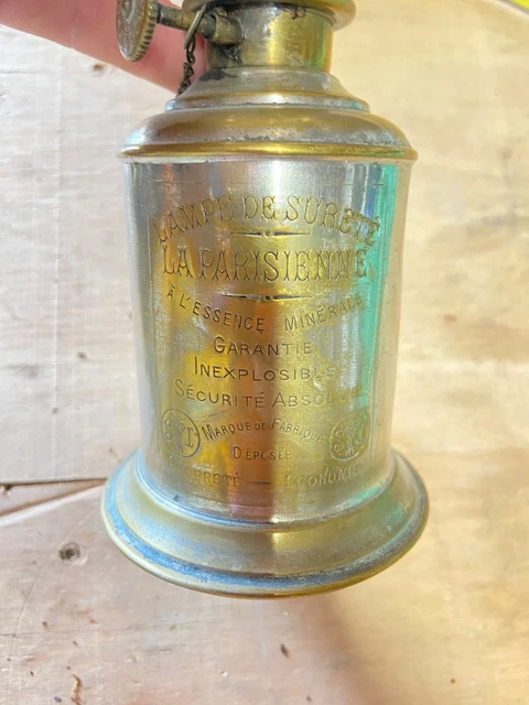 Ancienne Lampe à Essence Minérale La Semblable - Métal - XIXe Siècle