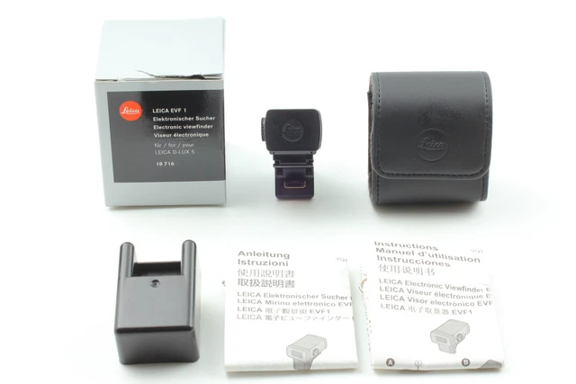[ Casi Mint ] Leica EVF1 Electrónico Visor en Caja Para D-Lux 5 18716 Japón