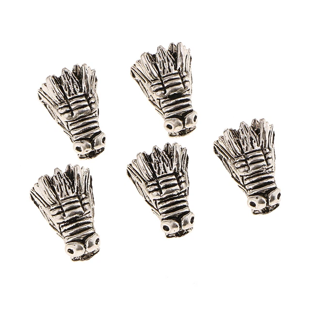 5 Stück Charms Drachen Kopf Form Anhänger Ohrring Charms Schmuck Erkenntnisse