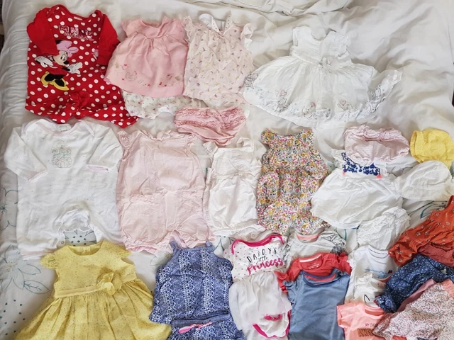 Baby Girls Clothes Bundle Age 3-6 Months Swimsuit Dresses Trousers Playsuits Hat
