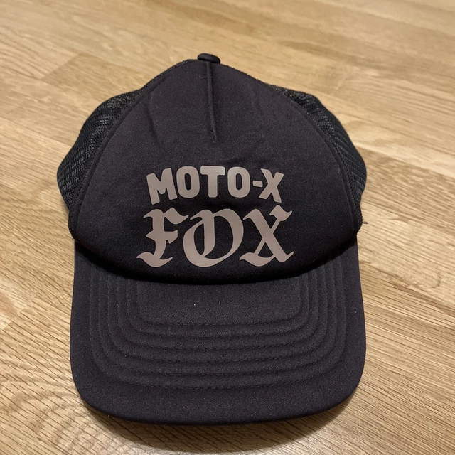 Fox Moto-X Fox Race Team Foam Snapback Motocross Trucker Hat Cap Black Mesh