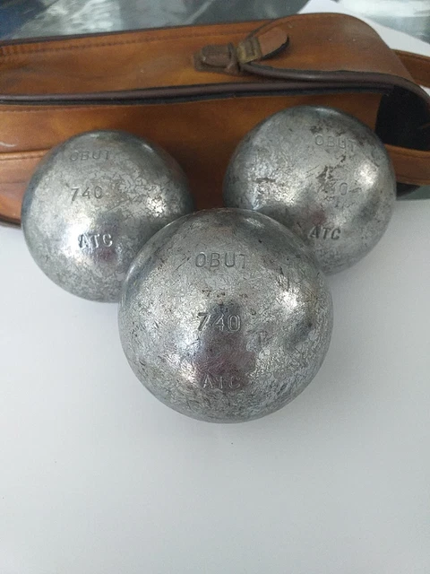 2 Boules De Pétanque Obut ATS - Poids 720g, Diamètre 73mm - Fabrication Française
